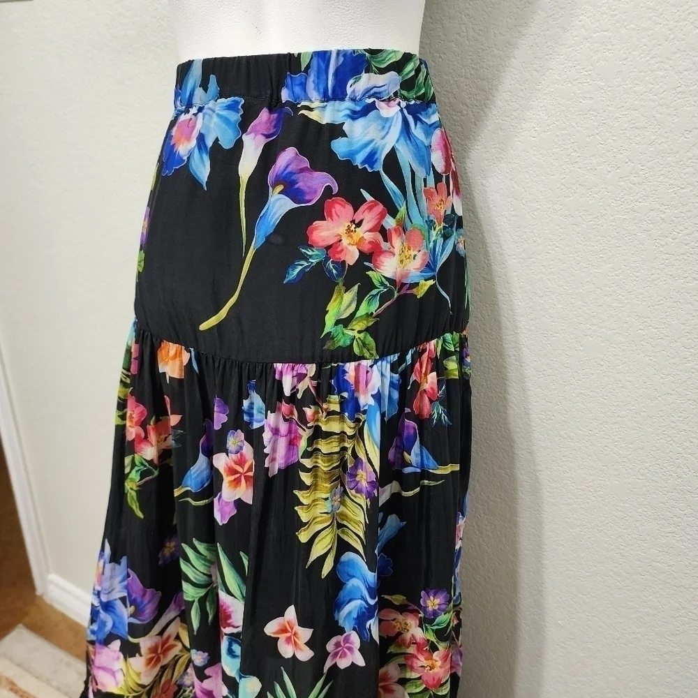 Johnny Was Aruba Ophelia Floral Skirt Size S